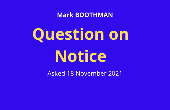 Question on Notice